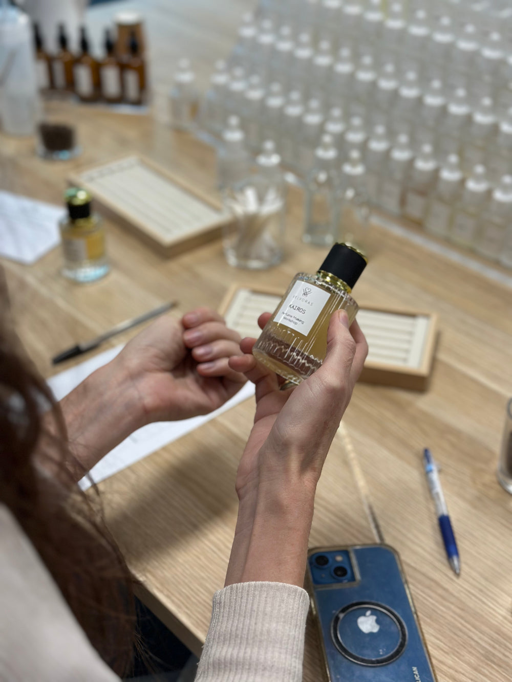 small bottle of perfume