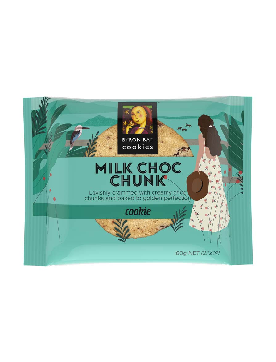 Byron Bay Cookies Milk Choc Chunk Cookie 60g