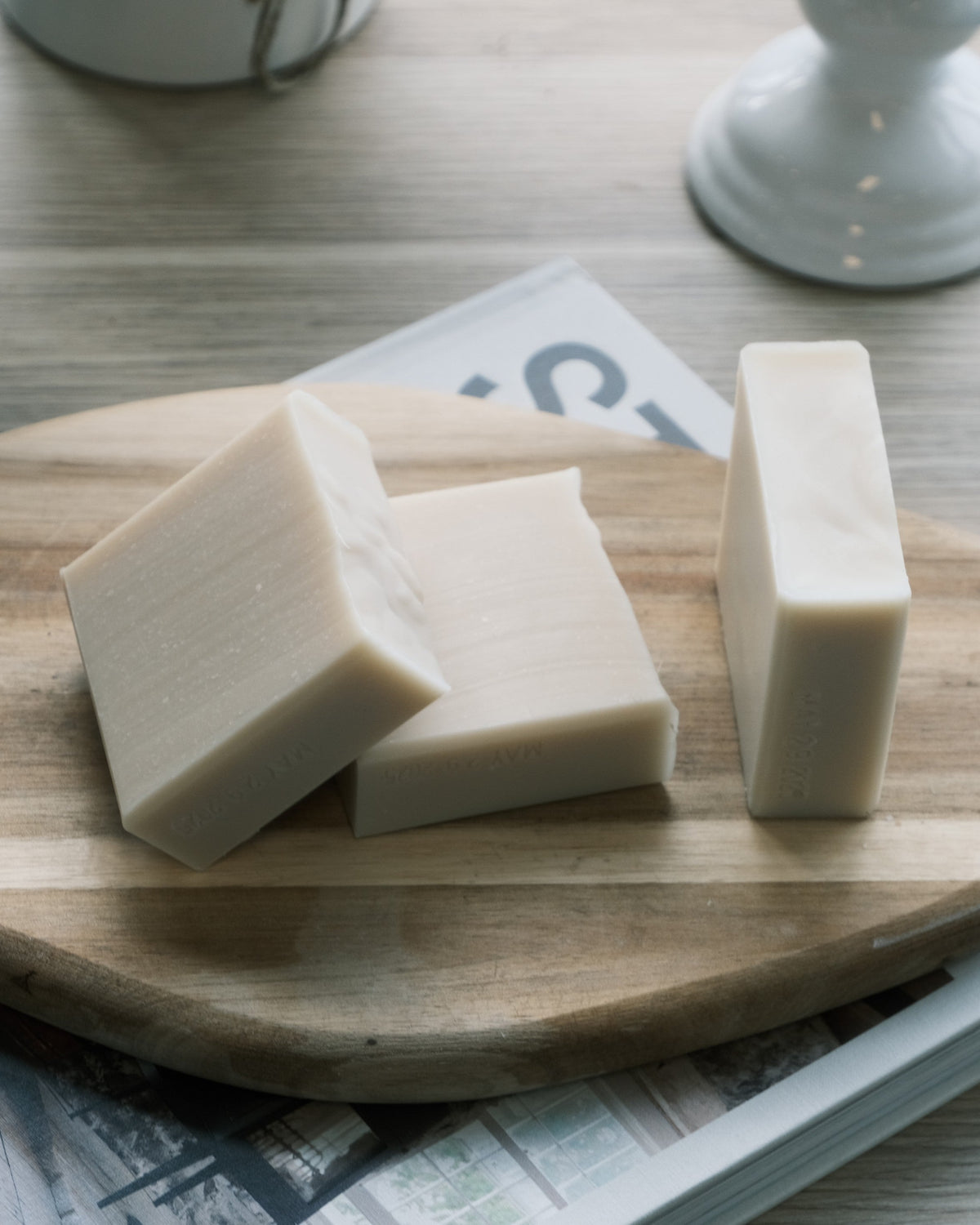 Three bars of soap