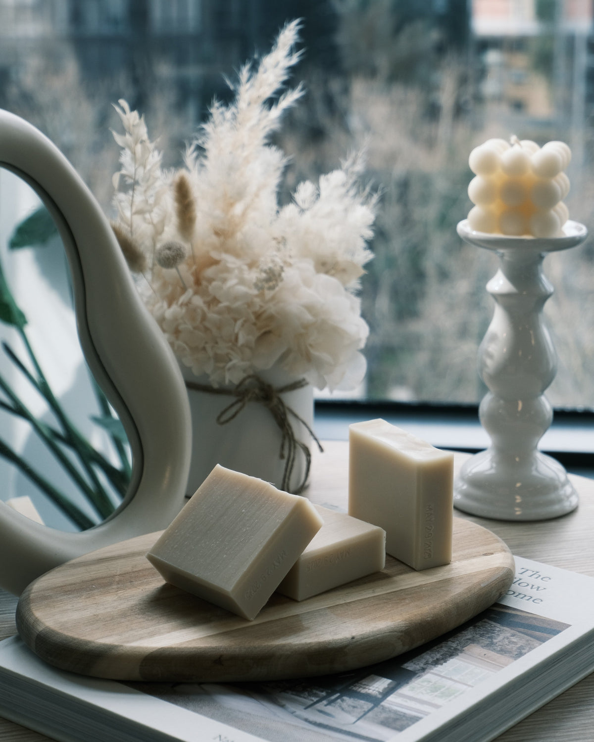 Three bars of soap