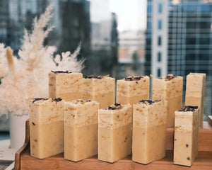 Row of soap bars