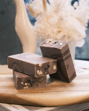 Chocolate bars with nuts 