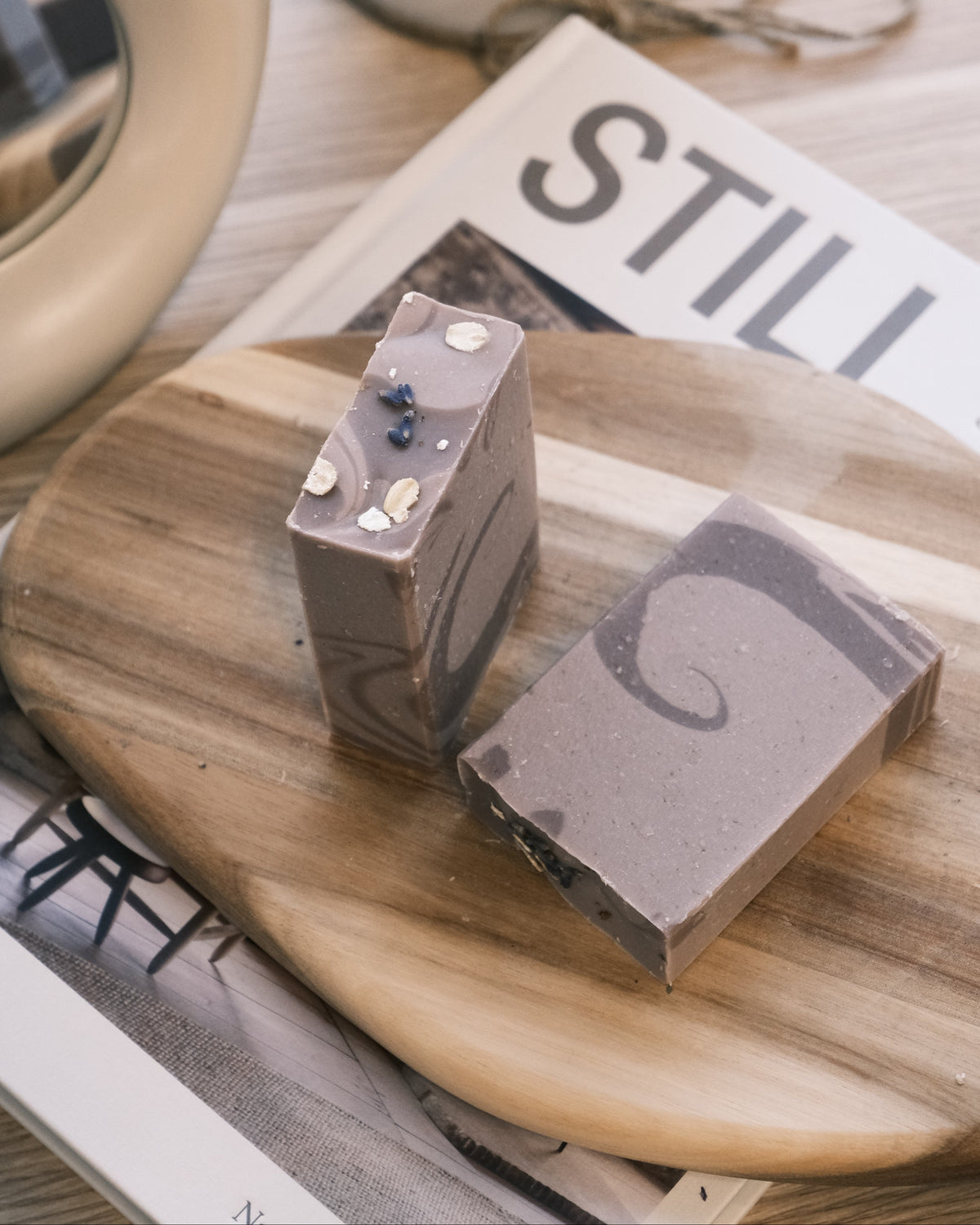 Two soap bars