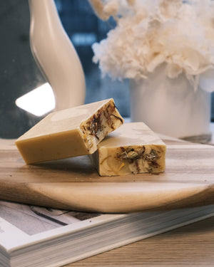 Two pieces of soap