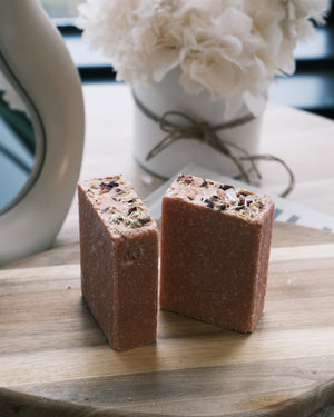 Two square-shaped brown bars