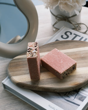 Two pink soap