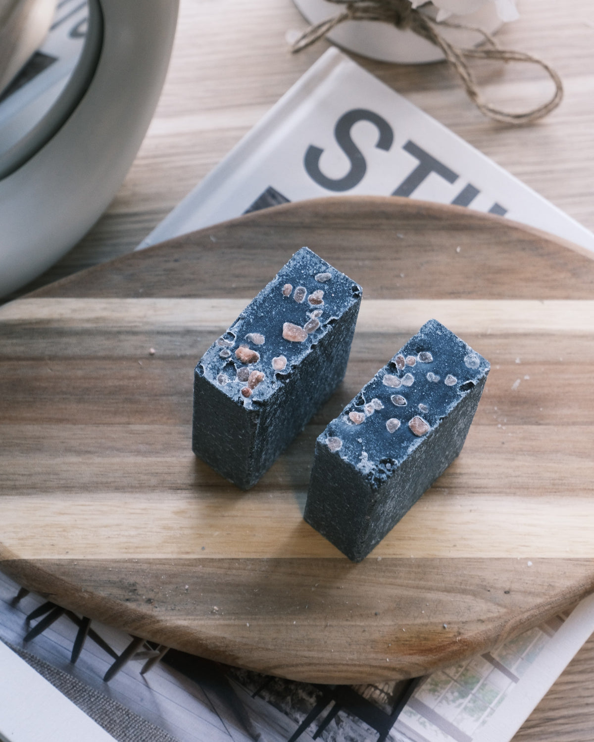 Two blue soap 