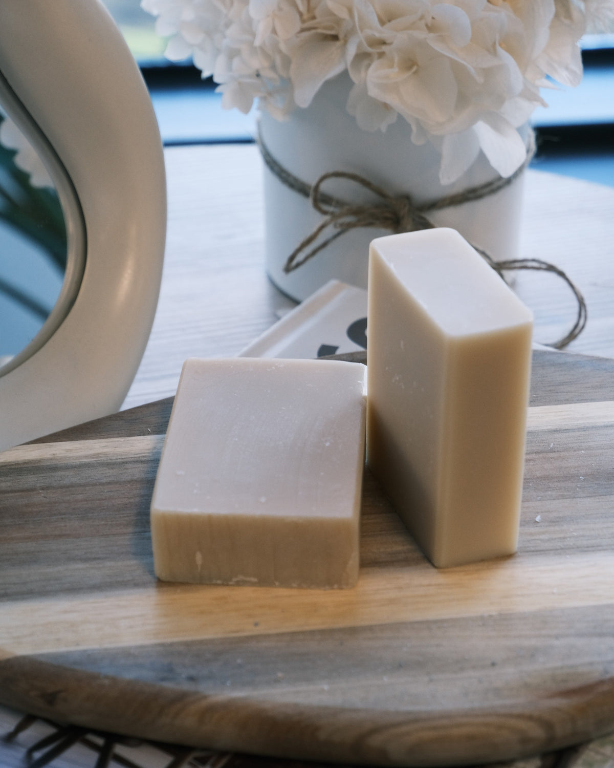 Two square-shaped white bars