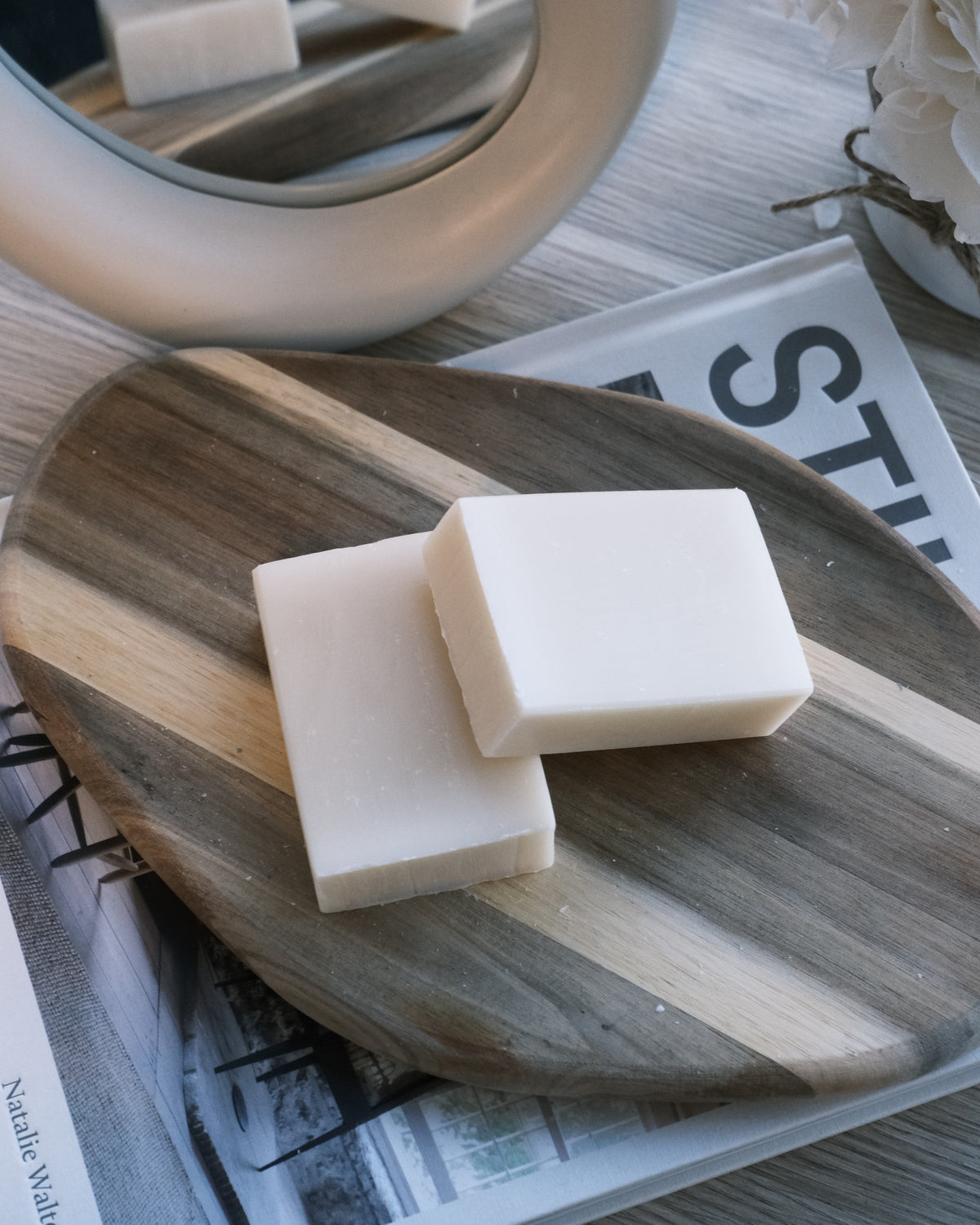 Three bars of soap