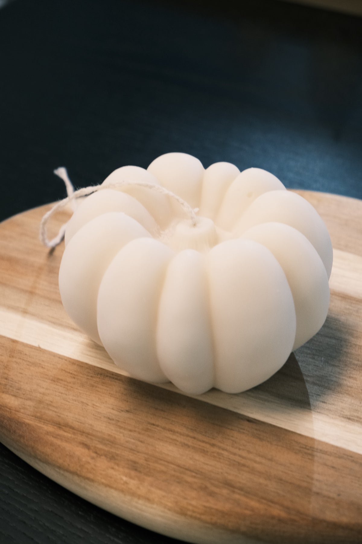 White decorative pumpkin 