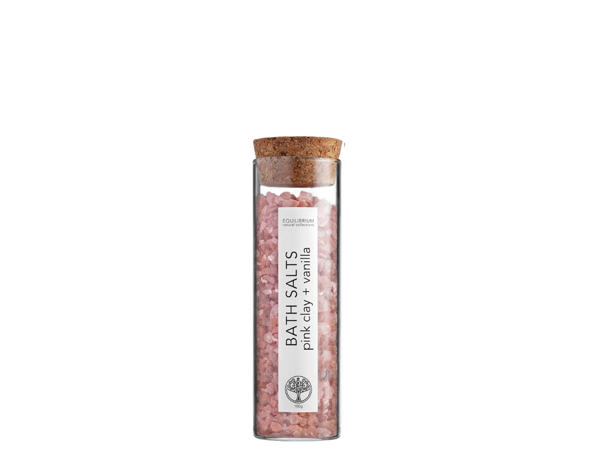 Himalayas Bath Salt – Pink Clay + Vanilla 100g Test Tube