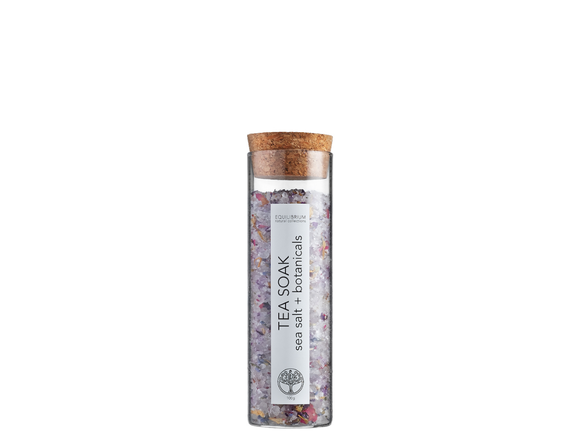 Natural Tea Soak – Sea Salt + Botanicals 100g Test Tube