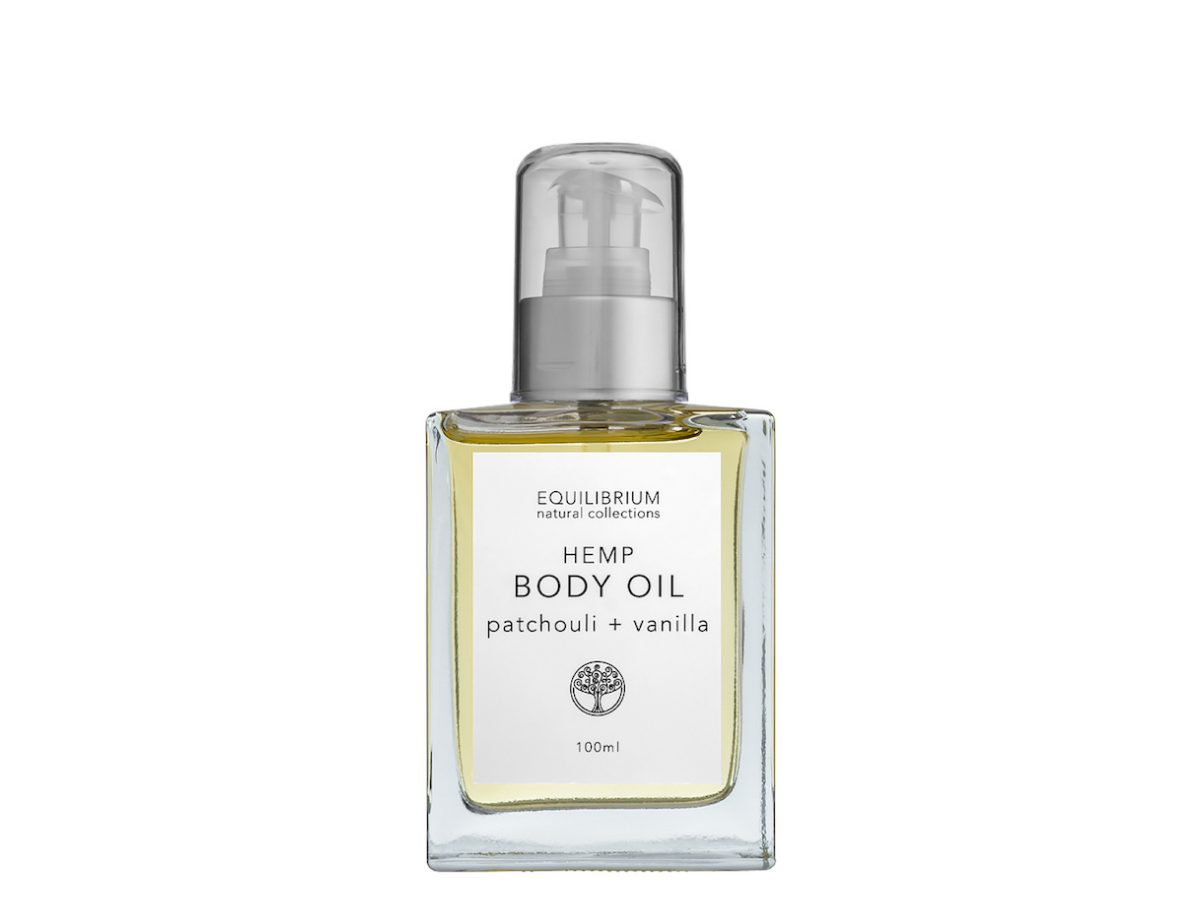 Hemp Body Oil – Patchouli + Vanilla 100ml