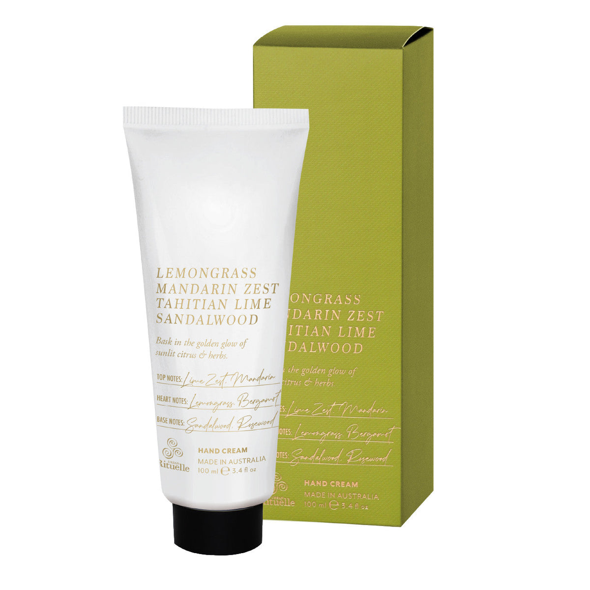 Lemongrass, Mandarin Zest, Tahitian Lime & Sandalwood Hand Cream 100ml