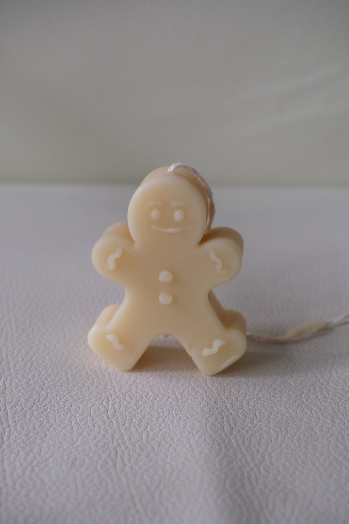 Christmas Gingerbread Man Candle