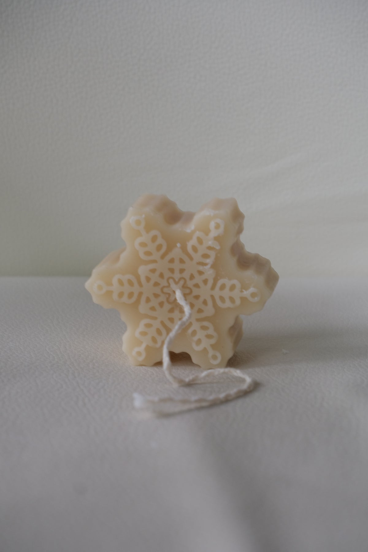 Snowflake Christmas Candle