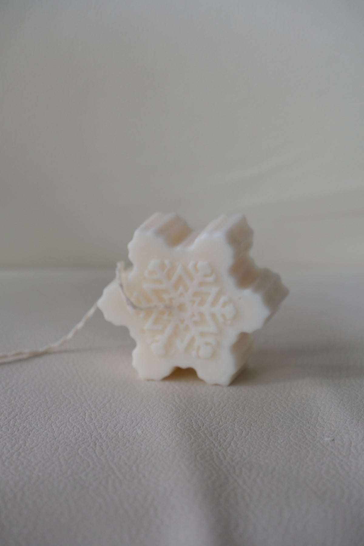 Snowflake Christmas Candle